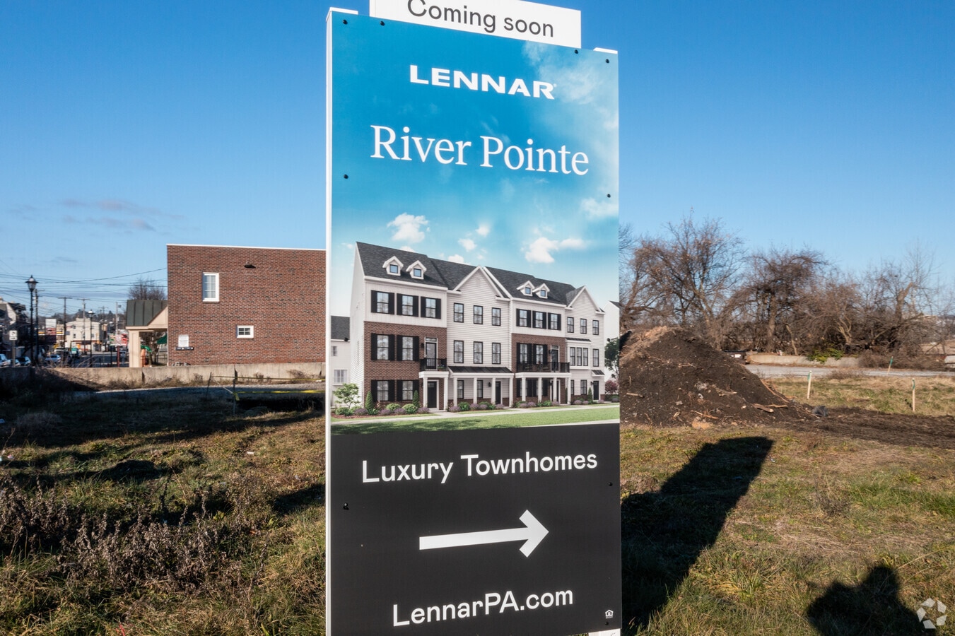 Sign near site 12/20/22 - Lennar at River Pointe Apartments