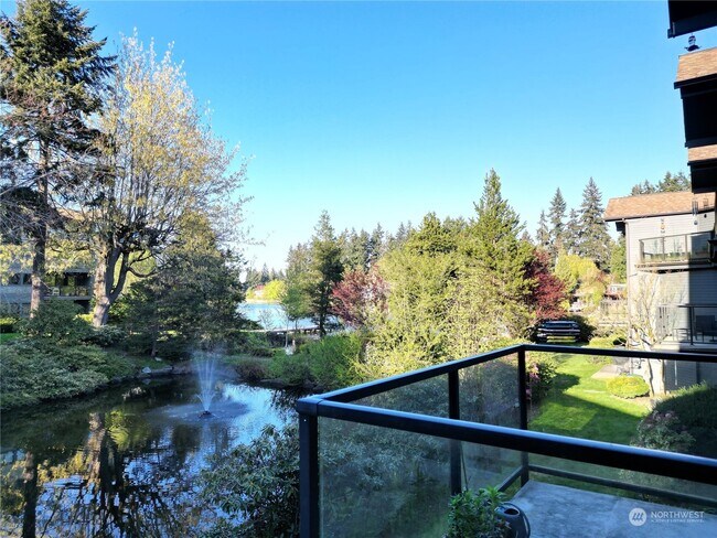 View from deck - pond and Echo Lake - 19414 Aurora Ave N Unit 203