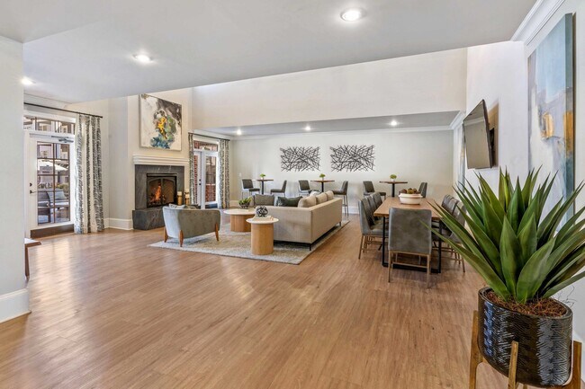 Enjoy our inviting clubroom, complete with comfortable seating and a cozy fireplace