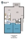 2 Bed 1 Bath