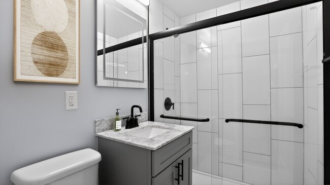 Welcome to Eagle Rock Apartments at Mineola, where modern design meets comfort. Enjoy spacious bathrooms with elegant finishes and convenient amenities. Elevate your living experience today! Schedule a visit and see for yourself.