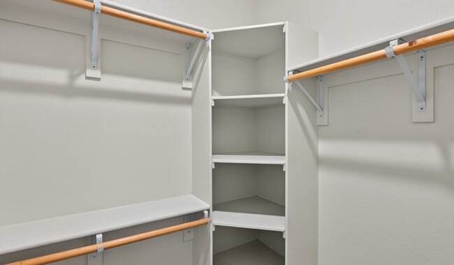 Walk-in closets built for style and function.