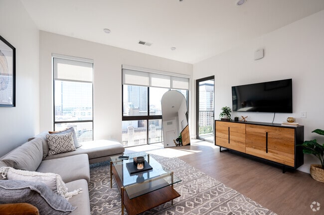 Model - 2BR, 2BA - 1,186SF - Living Room - Industry Indianapolis
