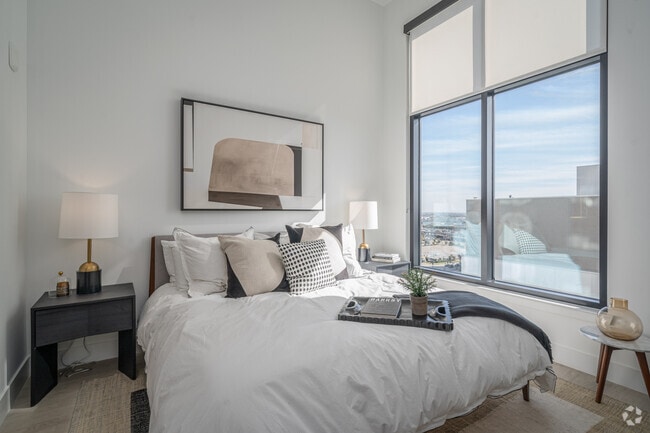 1BR, 1BA - 884SF - Bedroom - Parkside Residences