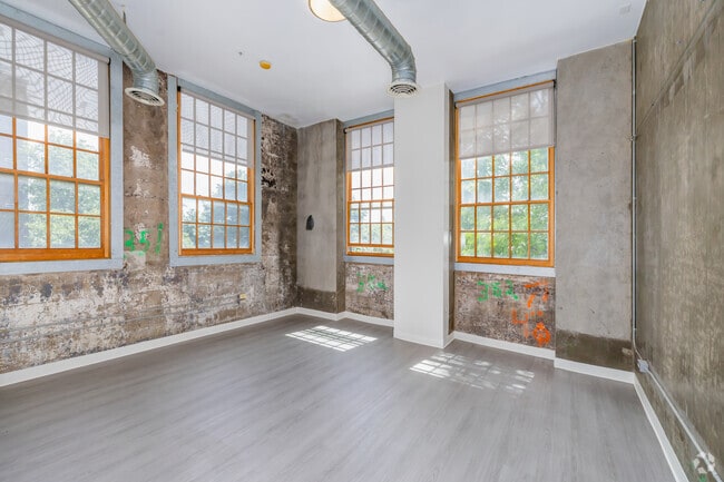 Studio - 525SF - Living Room - Lofts at Globe Mills