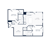 B8 floor plan Flats at 703