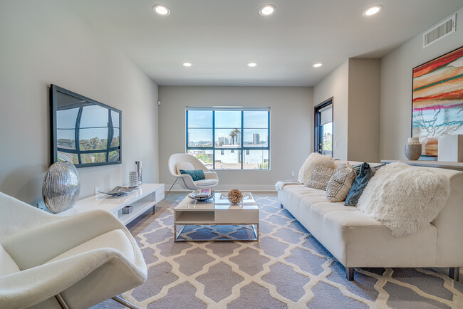 living - Premier at Century City Apartments