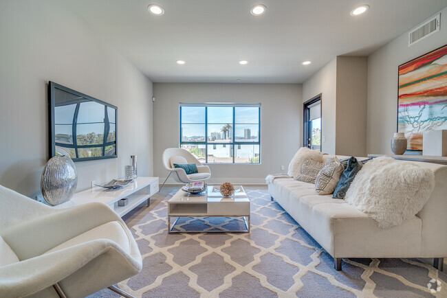 living - Premier at Century City Rental