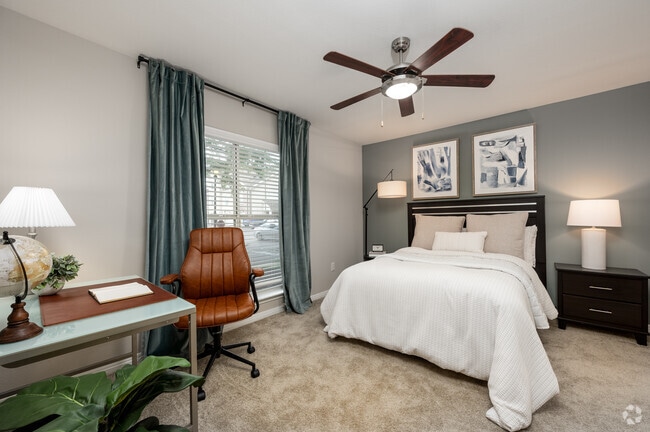 2BR, 2BA - 1,125SF - Primary Bedroom