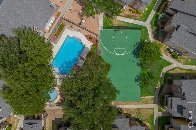 Pool & Basketball Court Aerial