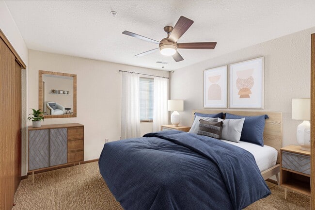 One bedroom, one bath open concept - Brookfield Highlands Apartments 55+