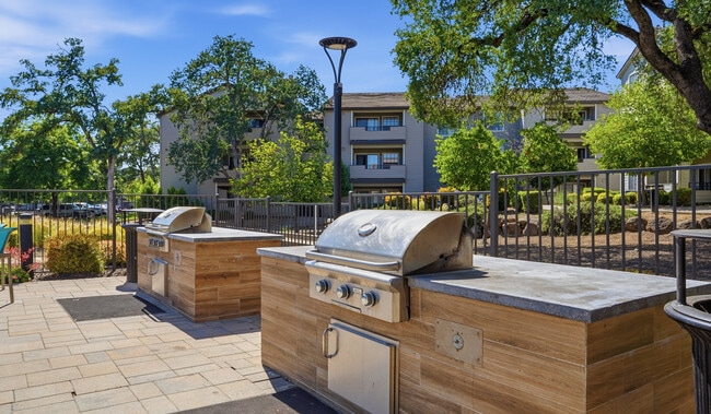 Fire up the grill and enjoy outdoor dining with friends.