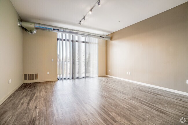 1BR, 1BA - 845SF - Heywood - Living Room - Starkweather Lofts
