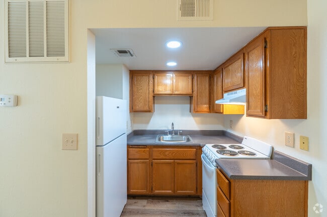 1BR, 1BA - 460SF - Kitchen - Heritage Park Senior Apartments