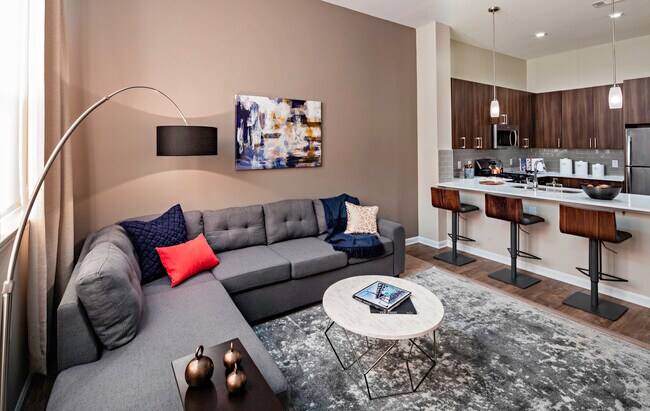 Kitchen and living area
