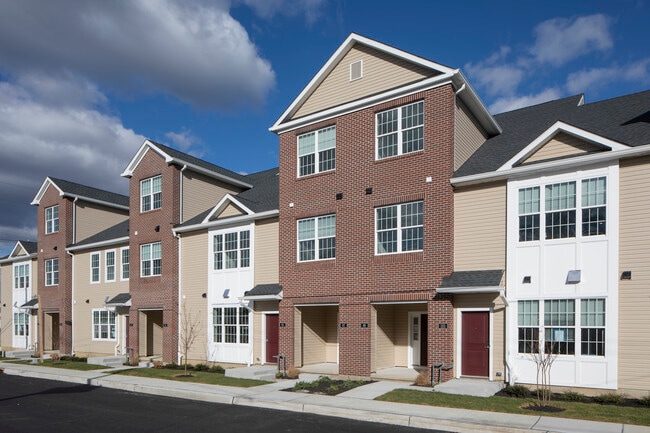 Townhome view - The Mill at Riverside Apartments