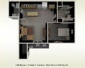 1BR/1BA