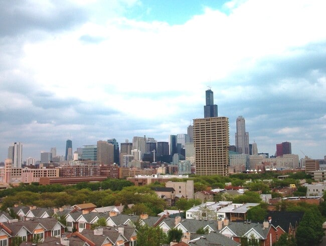 Gran terraza en la azotea con magníficas vistas del horizonte. - 811 S Lytle St Unidad 317