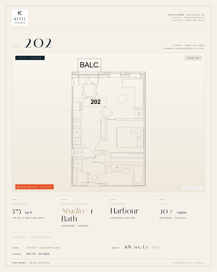 1 Bedroom Suite · 575 sq ft - 1 Bedroom Suite · 575 sq ft Unit 202