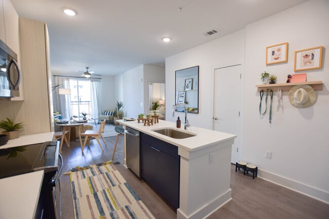 Kitchen with granite countertops