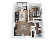 1.A floor plan Hudson West