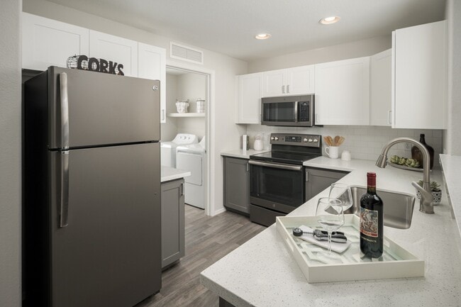 Modern kitchen at Trevi Apartment Homes