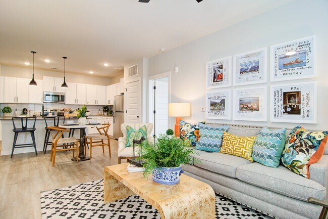 Airy open 1, 2, & 3 bedroom floor plan layouts available