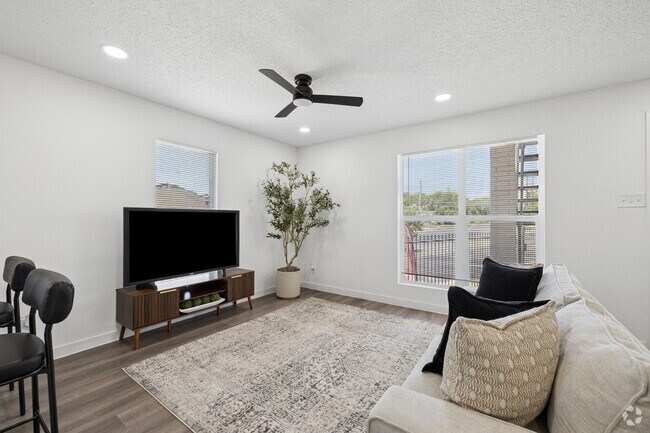 1BR, 1BA - 525SF - Living Room - Adelynn at Mueller
