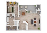 1 Bedroom | 1 Bath | 797 SF | Garage Available
