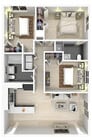 3x2 Monarch Floor Plan