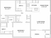 2BR/2BA