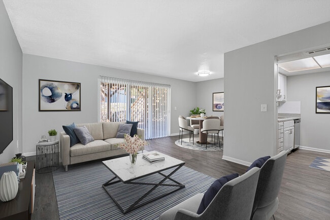 1 Bed 1 Bath Living Room