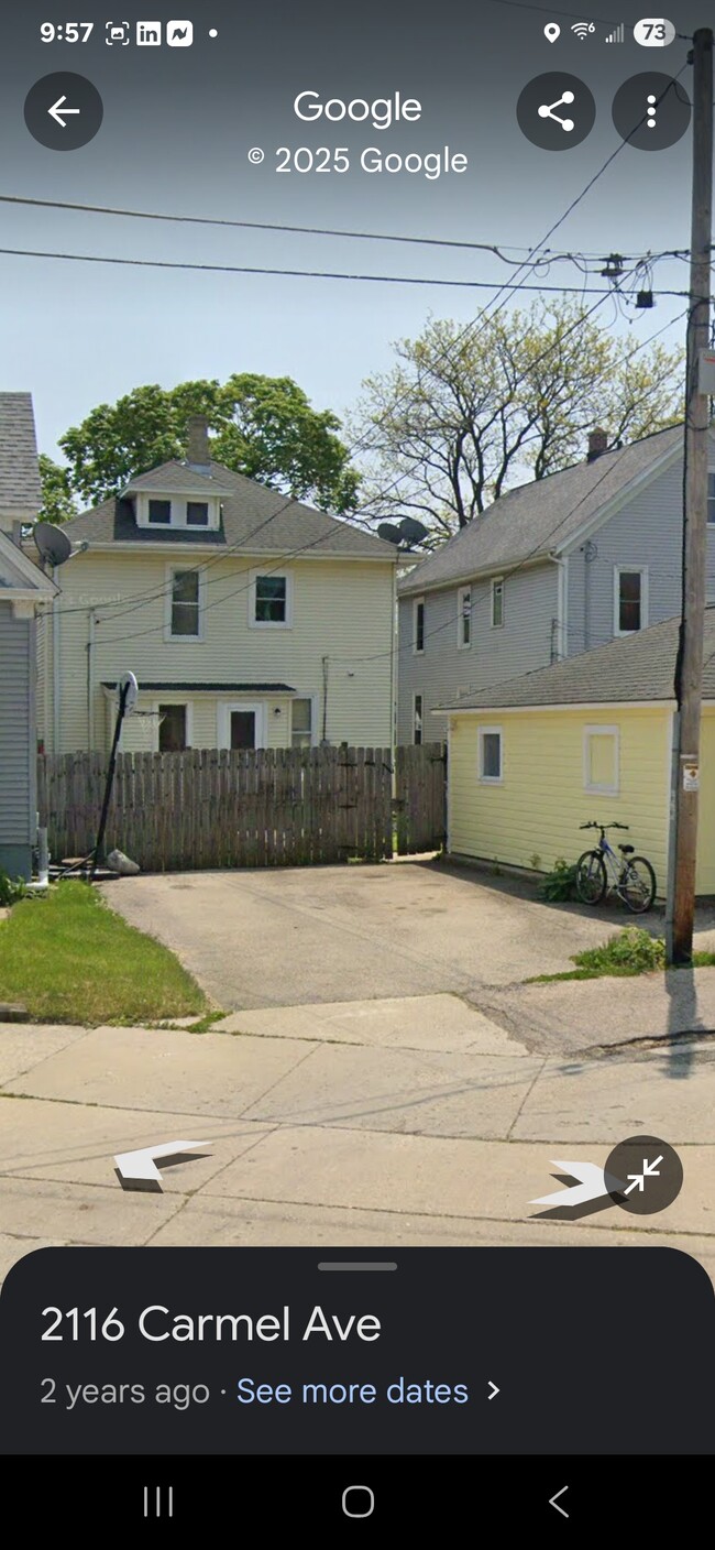 offstreet 1 spot rear on alley - 2112 Clarence Ave Apartments Unit Upper