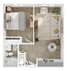 1BR/1BA - A1