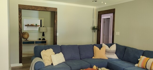 Entryway into living room