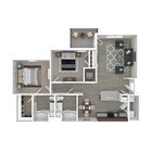 Windjammer - 2 Beds, 2 Baths, 1070 sq. ft.