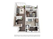 McKenzie - F1 - 1 Beds - 1 Baths - 745 Sq. ft.