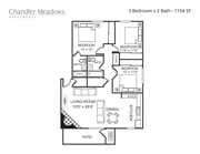 3 Bedroom, 2 Bath