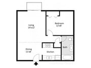 Timbers 1 Bedroom, 2D