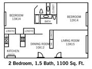 2BR/1.5BA