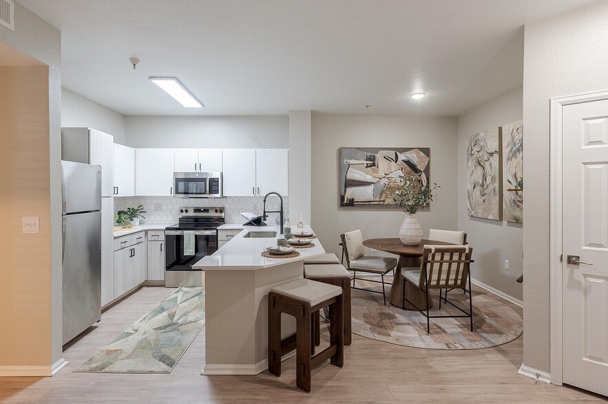 Newly Renovated Kitchen & Living Space