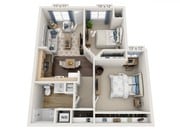 Floor plans are artist’s rendering. All dimensions are approximate. Actual product and specifications may vary in dimension or detail. Not all features are available in every apartment. Prices and availability are subject to change.