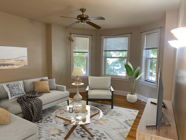 Stage photo of living space - 5201 N Latrobe Ave Unit 1