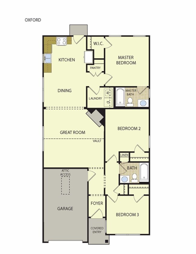 Photo - One level home with GARAGE and FENCED BACKYARD!