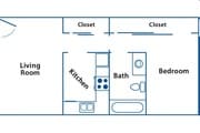 1BR/1BA