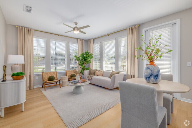 2BR, 2BA - 1,200SF - Jade Living Room