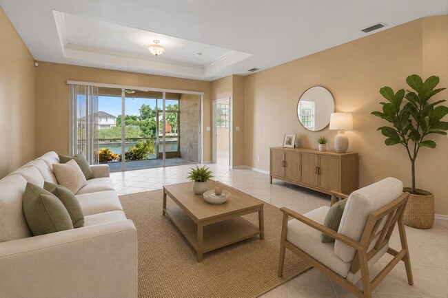 Living Room Staged - 627 SW 47th Ter