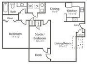 1BR/1BA