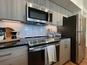 Full Kitchen with plenty of cabinet and counter space