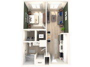 1 bed 1 bath